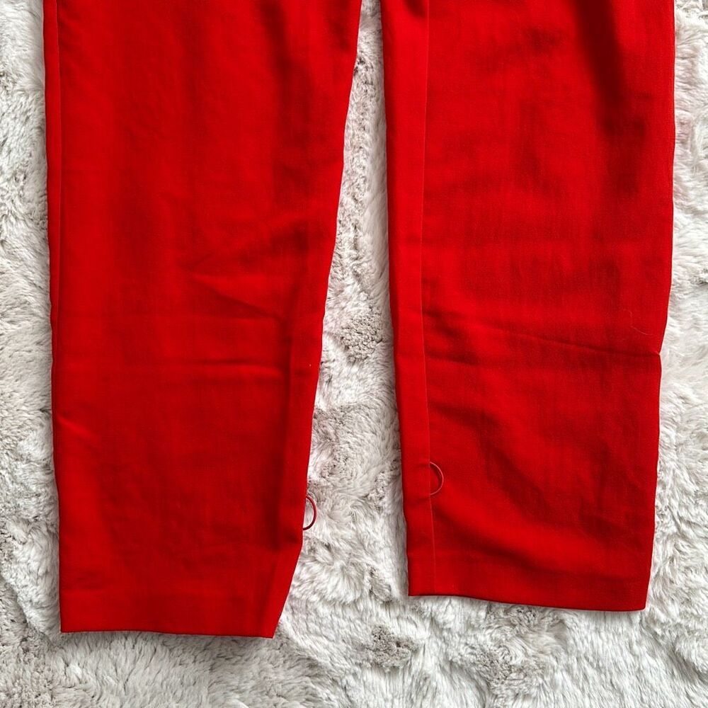 PINKO Daitarn Fluid Crepe Jumpsuit Red Size 2 US - Picture 8 of 11